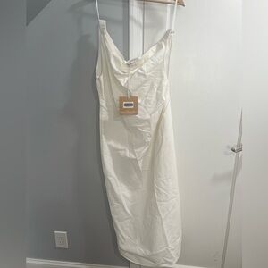 Elegant White Slip Dress